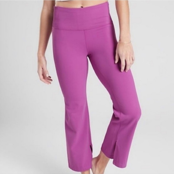 Athleta Pants & Jumpsuits Athleta Barre Kick Flare Pink High Rise